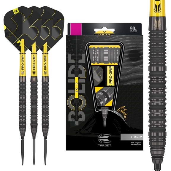 Target Darts Bolide Void 01 22G 90% Tungsten Swiss Point Steel Tip Darts Set