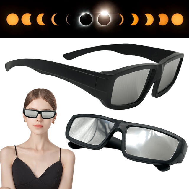 Gafas eclipse solar 1/2/3/5 Pack Se reúne con los estándares ISO 12312-2: 2015 (E)