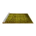 thumbnail image 2 of Ahgly Company Machine Washable Indoor Rectangle Oriental Yellow Industrial Area Rugs, 2' x 4', 2 of 4