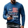 thumbnail image 4 of LPKRT Men Patriotic Long Sleeve T Shirt - 250Th Anniversary Crewneck Tee, Soft Breathable Top(Navy-XL), 4 of 4