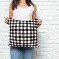 thumbnail image 2 of Black White Plaid Pillow Covers 24x24 Inch Decorative Throw Pillow Cover, Modern Simple Buffalo Check Gingham Sofa Pillowcases Accent Cushion Case Home Decor Bedroom Living Room, 2 of 6