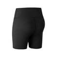 thumbnail image 2 of Women's Workout Yoga Shorts - Premium Buttery Soft Solid Stretch Cheerleader Running Dance Volleyball Short Pants,Black,M, 2 of 7