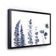 thumbnail image 3 of Designart 'Navy Blue Eucalyptus On White I' Traditional Framed Canvas Wall Art Print, 3 of 5