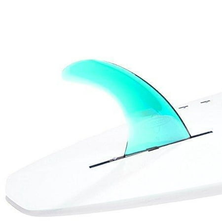 Dorsal Signature Surf SUP Single Center Fin Longboard Surfboard Fins - Aqua 9 Inch /