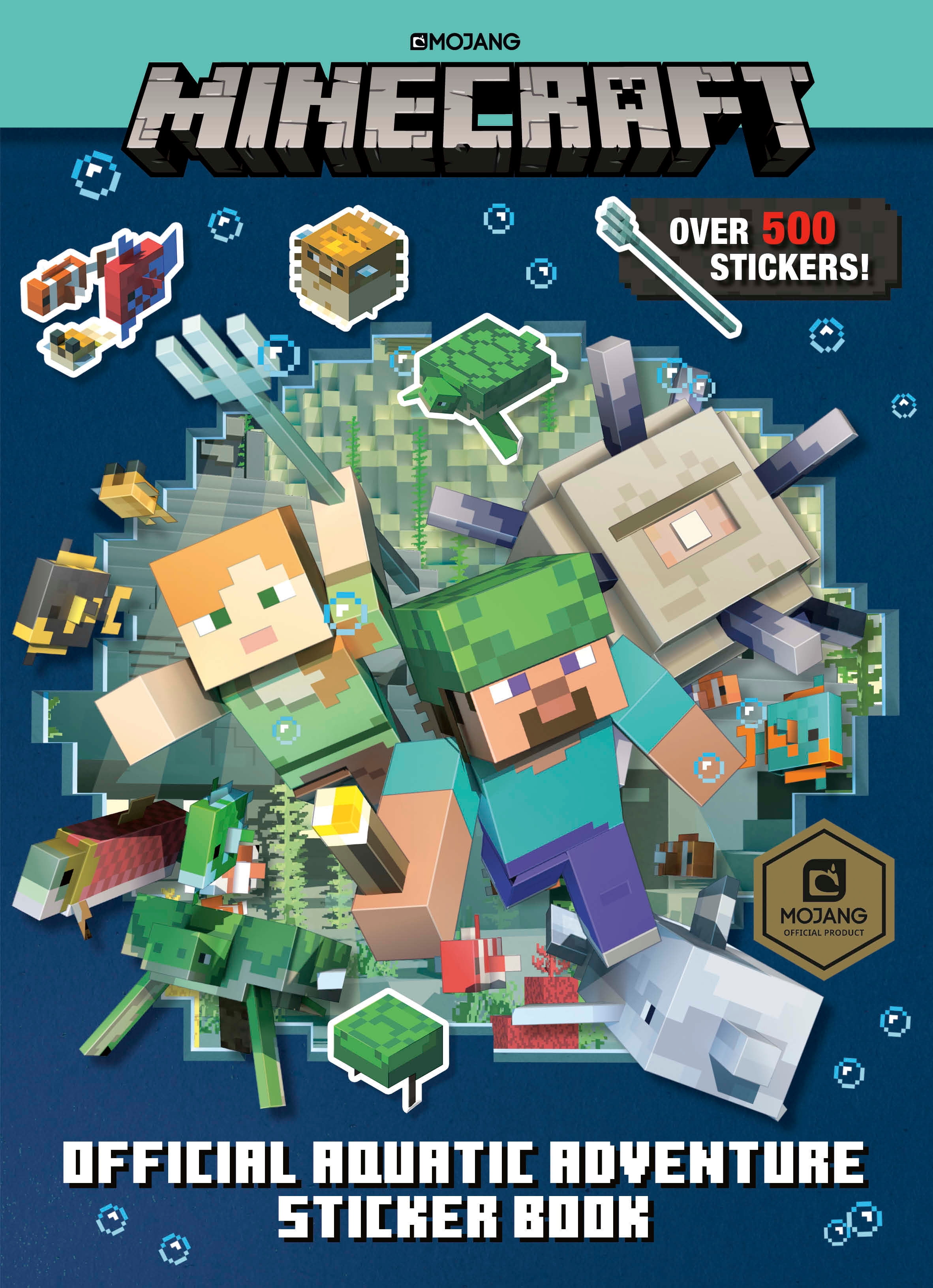 Minecraft Official Aquatic Adventure Sticker Book (Minecraft) Walmart
