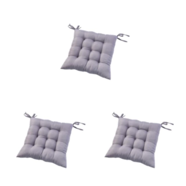 Bewildely Cojín inferior antideslizante de poliéster para silla - Fácil de limpiar y de amplia aplicación Cojín para silla Comedor Gris Type1 NO1