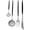 Black, variant on 1 Set of Silverware Set Stainless Steel Flatware Kitchen Utensil Set Tableware Cutlery