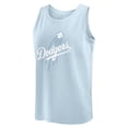 thumbnail image 2 of Men's Fanatics Light Blue Los Angeles Dodgers Elements Tank Top, 2 of 3