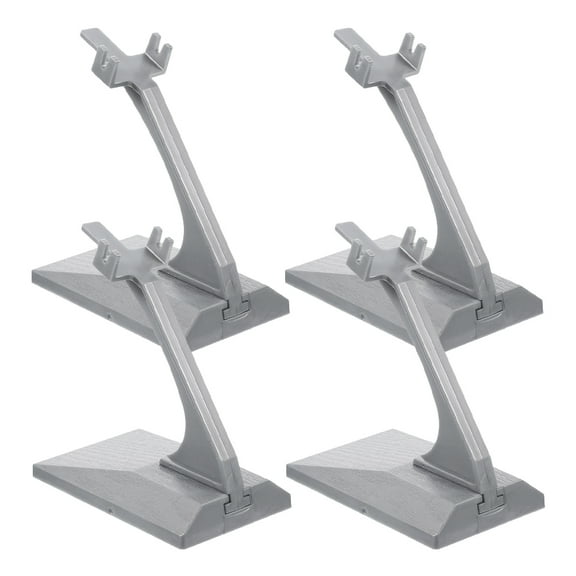 Grey Plastic Model Display Stands for Aircraft Toys with Strong Load-bearing Capacity and Simple