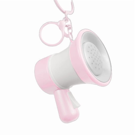 Portable Plastic Keychains Bag Pendant with Mini Speaker for Voice Recording and Fun