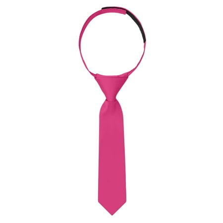 

Jacob Alexander Infant s Toddler s 8 Pretied Ready Made Solid Color Hook and Loop Band Tie - Fuchsia