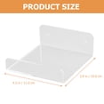 thumbnail image 2 of Shisuyan Hanging Wall Shelves Wall Shelf Transparent Plastic 2Set, 2 of 8