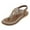 Brown, variant on Xfvqtps Women Flat Sandals T-Strap Clip Toe Flip Flops Elastic Rhinestone Decoration Retro Casual Dressy Soft Sole Non Slip Comfortable Breathable Walking Summer Sandals Black