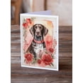 thumbnail image 2 of German Shorthaired Pointer Valentine Roses Greeting Cards Pack of 8 7 in x 5 in, 2 of 3