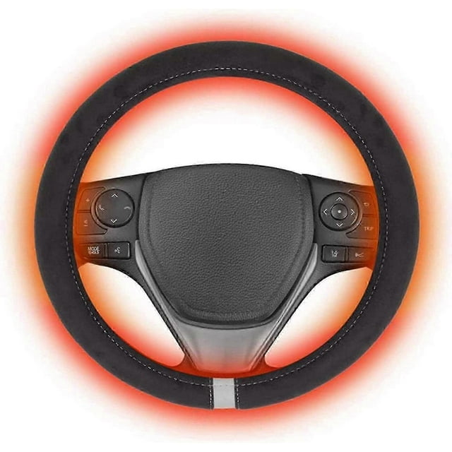 Auto Heated Steering Wheel Cover 12v 15 In Car Universal Winter Steering Wheel Heating Hand Warmer Wheel Protectivecover