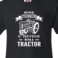 thumbnail image 4 of Inktastic Tractor Woman Youth T-Shirt, 4 of 5