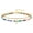 J, variant on Colorful Beaded Anklet for Women – Stretch Stackable Initial Letter Disc Anklet with Gold Beads, Adjustable Boho Beach Wedding Birthday Gift Jewelry for Mom Wife Friend