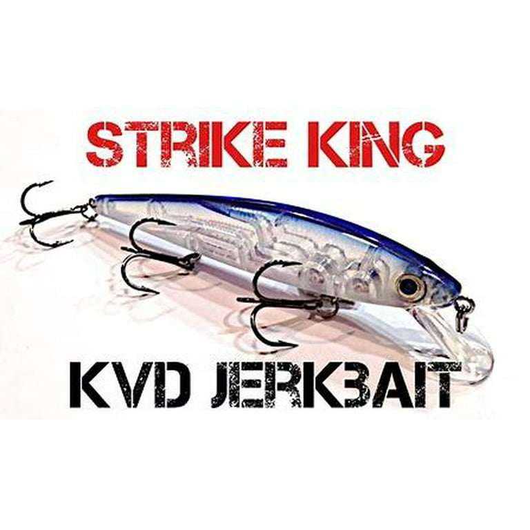 Strike King KVD Jerkbait 3 Hook Strobe Shad Jerkbait Lure
