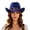 1-Blue664, variant on XIAOCHA Shapeable Brim Wool Cowboy Hat for Women Solid Wide Brim Western Hat Farm Party Western Cowboy Hat,Red