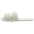 thumbnail image 2 of LAVRA Women's Terry Slippers Open Toe House Shoes Fuzzy Slip On Slides, 2 of 4