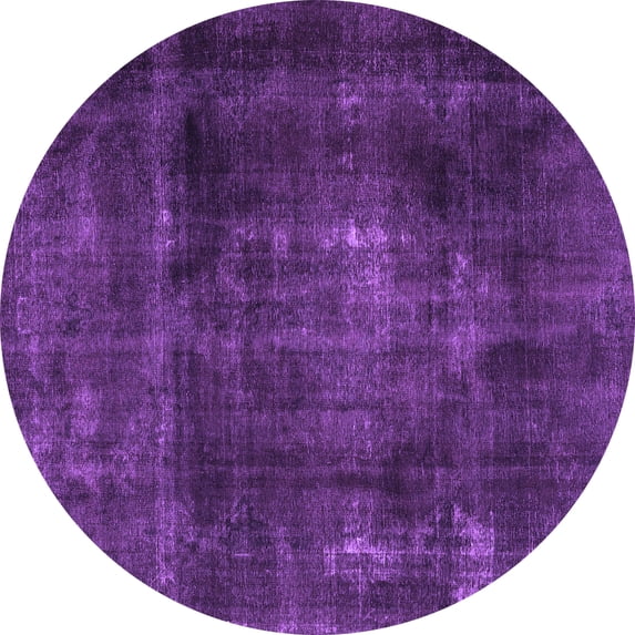 Ahgly Company Indoor Round Persian Purple Traditional Area Rugs, 6' Round