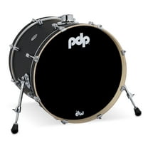 PDP Concept Series Maple Bass Drum, 16x20, Satin Black w/Chrome Hardware