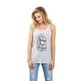 thumbnail image 2 of Thread Tank Making Magic Happen Women's Sleeveless Flowy Racerback Tank Top Sport Grey X-Large, 2 of 5
