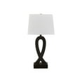 thumbnail image 2 of Benjara 29 Inch Table Lamp Set of 2, Black Sculptural Solid Base, Empire Hardback, 2 of 5