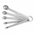 thumbnail image 1 of 11.5*1.5cm Measuring Spoons Steel Mini Set Smidgen Dash 5 Pinch K8G5, 1 of 6