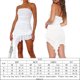 thumbnail image 2 of Vestido Verano nueva moda fiesta estilo chic irregular color sólido tubo top vestido de noche vestido sexy Ygjytge para Mujer Blanco T L, 2 of 7