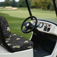 thumbnail image 6 of Pzuqiu 2-Piece Honeycomb Bee Golf Cart Seat Covers - Breathable Washable Protective Set for Most 2-Seater Golf Carts, 6 of 10