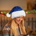 thumbnail image 2 of UJNDER Women's Christmas Hat for Adults with Festive Design Blue One Size, 2 of 3