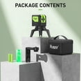 thumbnail image 2 of Laser Level with 2 Plumb Dots - Huepar 2 Plumb Points and 2 Cross Line Alignment Laser Level Tool with 180&deg; Wide Angle, 2 In 1 Multi-Use Green Pl, 2 of 9