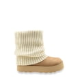 thumbnail image 3 of No Boundaries Women's Foldover Sweater Faux Fur Boots, 3 of 7