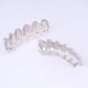 thumbnail image 3 of Rainbow Grills 14K chapado en oro Hiphop Colorful Rainbow Vampire Teeth Grills + Extra 2 Molding Bars SILVER Jormftte LRWJ454-2, 3 of 5