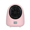 AuroraX Home Space Heater Electric Fan for Indoor Use Small Room 2-in-1 Ceramic Heaters with Thermostat,Safety Quiet Heating Overheat Protection(Pink)