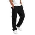 thumbnail image 5 of CONZONE Kids Boys Baggy Cargo Pants Straight Leg Hiking Pants for Child Elastic Waist Drawstring Lightweight Fall Winter Outdoor Jogger Pants with Pockets, 5 of 5