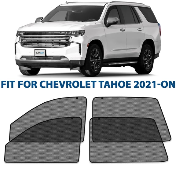 CLIM ART Magnetic Car Window Shades for Chevrolet (Chevy) Tahoe 2021-2026 –Custom-Fit Sun Blocker Curtains, Side Window Covers,Essential Car Accessories for Camping,Baby,and Privacy Protection-MS0244