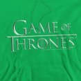 thumbnail image 2 of Game of Thrones Chrome Logo Unisex Adult Pull-Over Hoodie,Kelly Green, Medium, 2 of 5