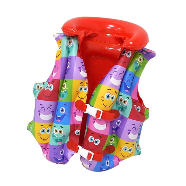 Chaleco de natación inflable para niños,Chaleco de natación inflable para niños Chaleco de natación para bebés,Chaleco de natación inflable para niños pequeños con boya de rojo