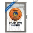 thumbnail image 3 of NBA Golden State Warriors - Drip Ball 20 Wall Poster, 14.725" x 22.375", Framed, 3 of 3