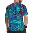 thumbnail image 4 of Retro 60s Ar Gym T Shirt Summer Groovy Abstract Print Vintage T-Shirts Trending Tshirt For, 4 of 5