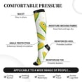 thumbnail image 3 of Lsque Corns Pattern Sport Compression Socks for Men & Women 15-20 mmHg Knee High Nurse Pregnant Running Medical and Travel Athletic, 3 of 6