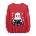 thumbnail image 2 of Miqool Halloween Spooky Season Cute Ghost Coffee Oversized Sweatshirt for Women Crewneck Long Sleeve Funny Fall Tops, 2 of 7