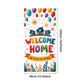 thumbnail image 3 of Decorative Design Welcome Home Balloon Backdrop Colorful Theme Family Reunion Banner for Homecoming Celebration Party Event, 3 of 7