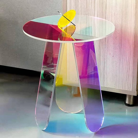 Clear Acrylic Round Table Top