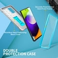 thumbnail image 3 of FITO For Samsung Galaxy A52 Case, Phone Case with Screen Protector and Kickstand (Blue), 3 of 7