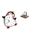 thumbnail image 1 of Reloj de pared,Reloj de pared silencioso y decorativo que no hace tictac,Reloj de pared silencioso de pingüino pequeño Reloj de madera,Portapapeles,Servilletero de, 1 of 8