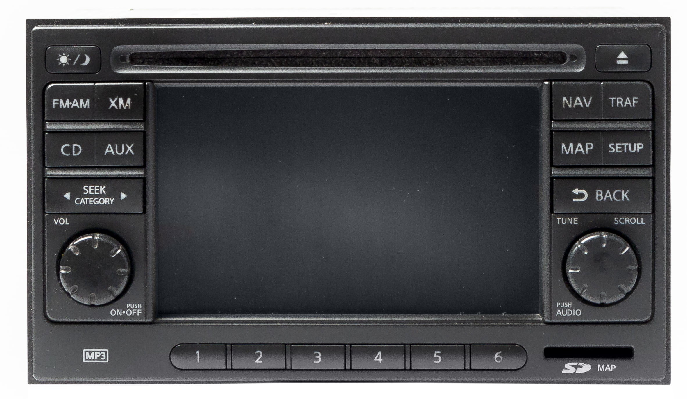Restored 2013-2015 Nissan Rogue AMFM SAT Radio 6 Disc CD Player GPS Navigation 259151VY1B (Refurbished)
