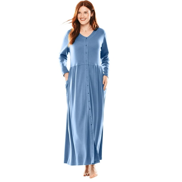 Only Necessities Only Necessities Women's Plus Size Long SnapFront